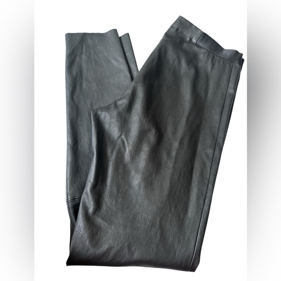 Alice + Olivia Black Lambskin Leather Pants - Picture 8 of 15